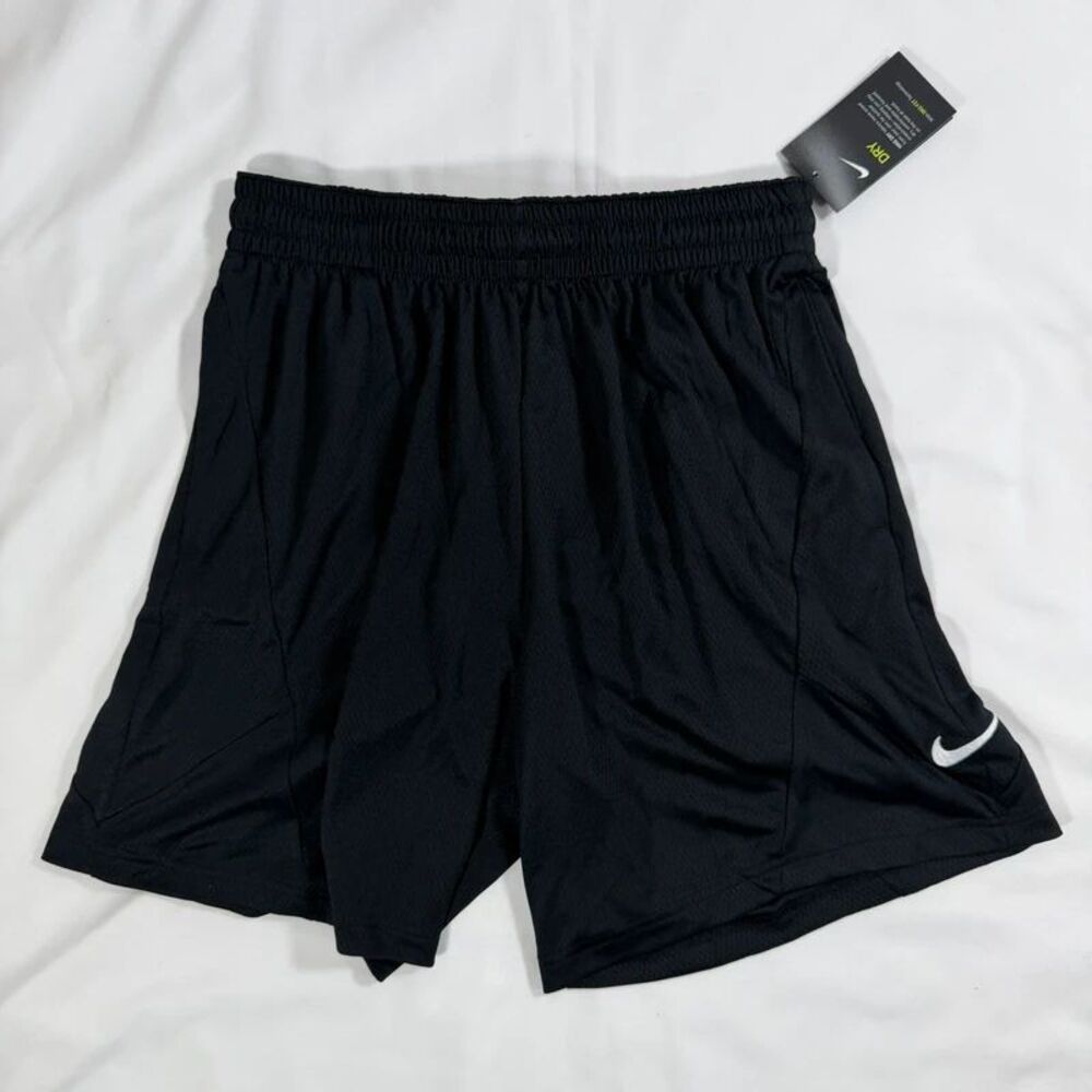 Nike Mens Loose Fit Dri‑Fit Basketball Shorts Black CV1923 Size L